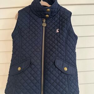 Joules Navy Quilted Girls Vest